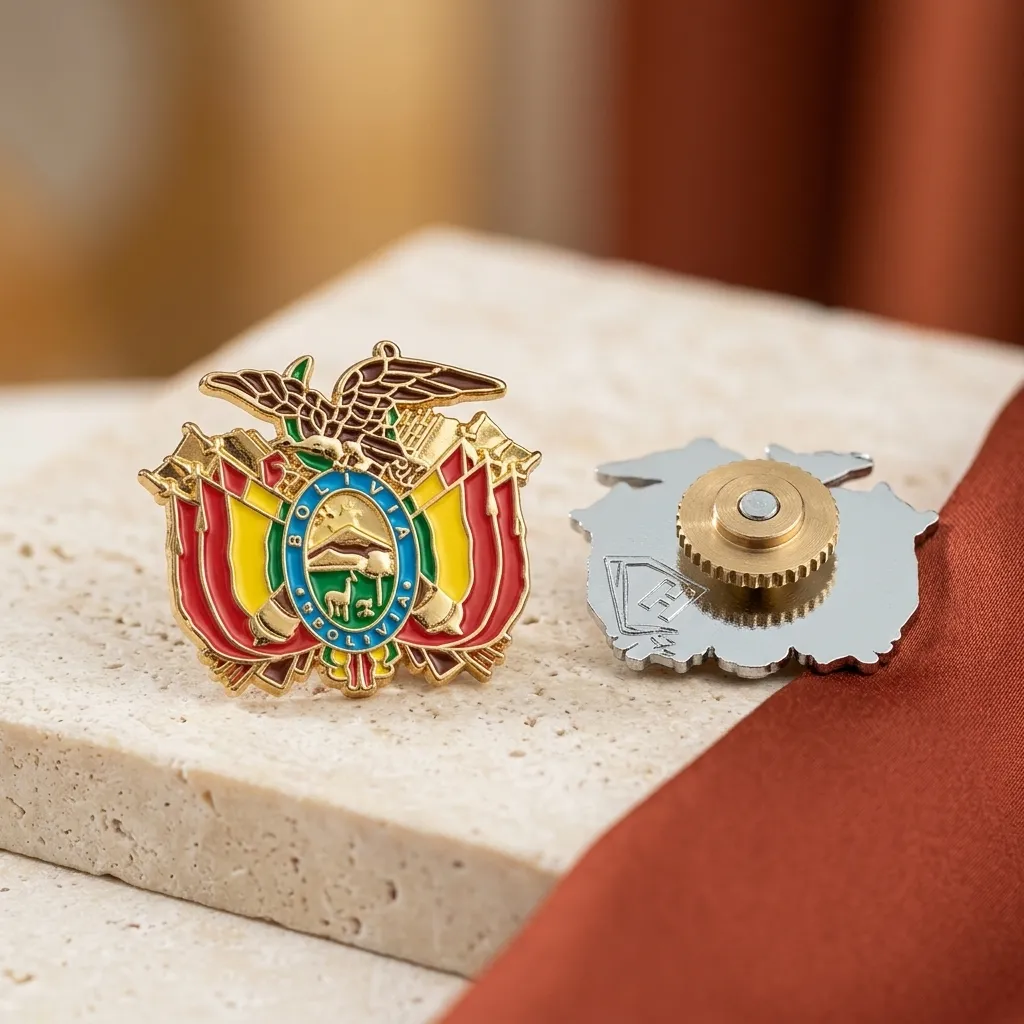 [H33] ESCUDO DE BOLIVIA PEQUEÑO POLICIAL