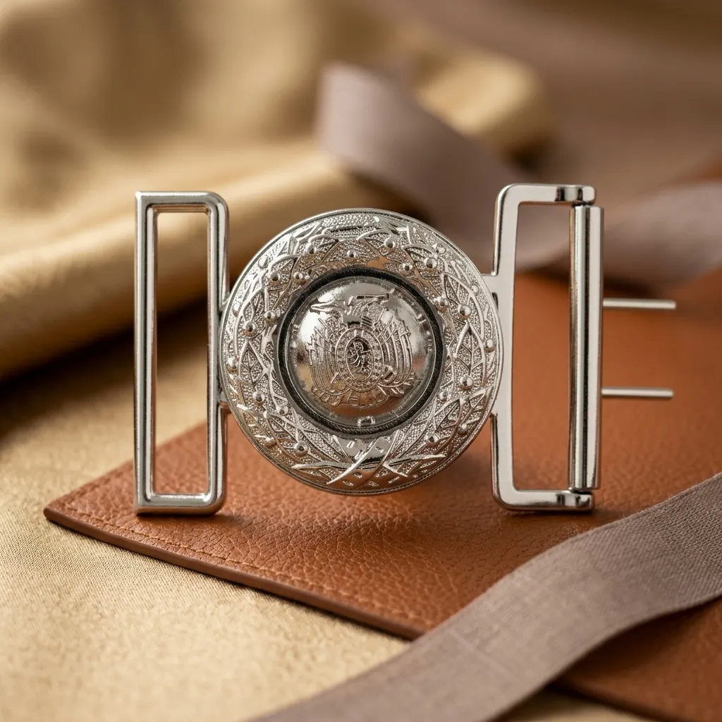 [H36] HEBILLAS MILITARES PLATEADAS
