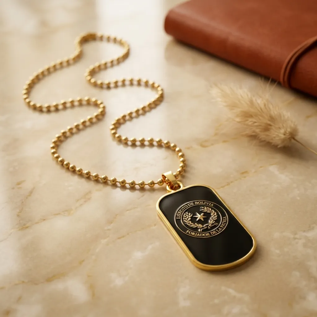 [H380] PLACA 3D EJERCITO DORADO