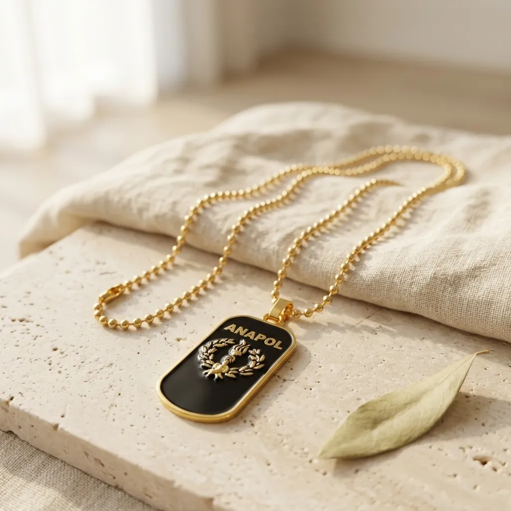 [H383] PLACA 3D ANAPOL DORADO